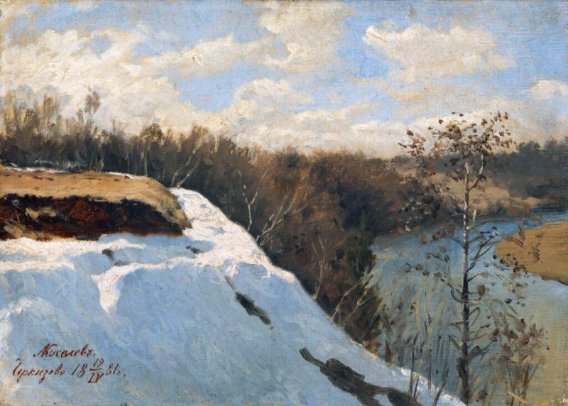 Весенний снег, 1881.jpg
