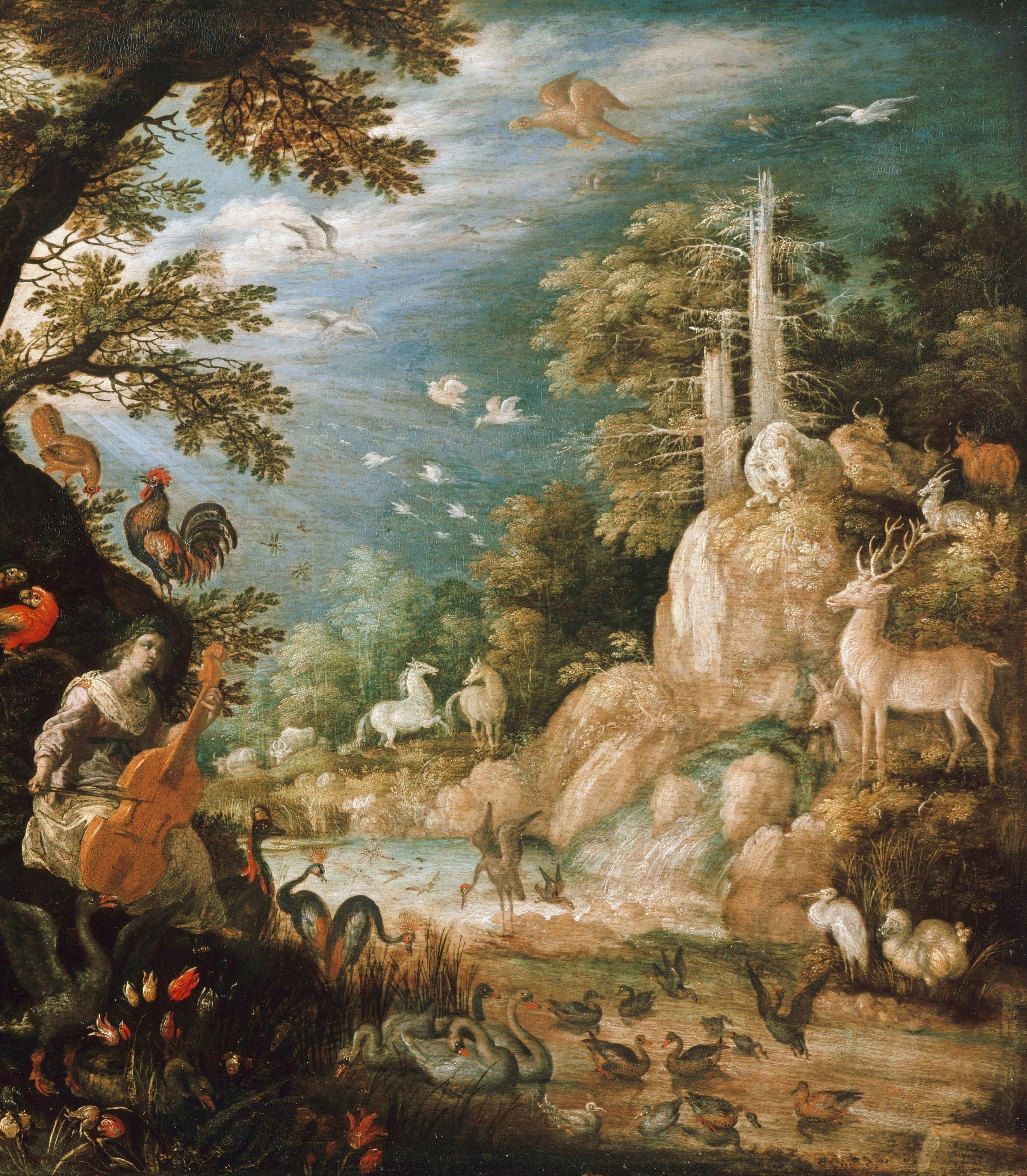 Саверей, Рулант (1576-1639) - Пейзаж с Орфеем и животными-1.jpg
