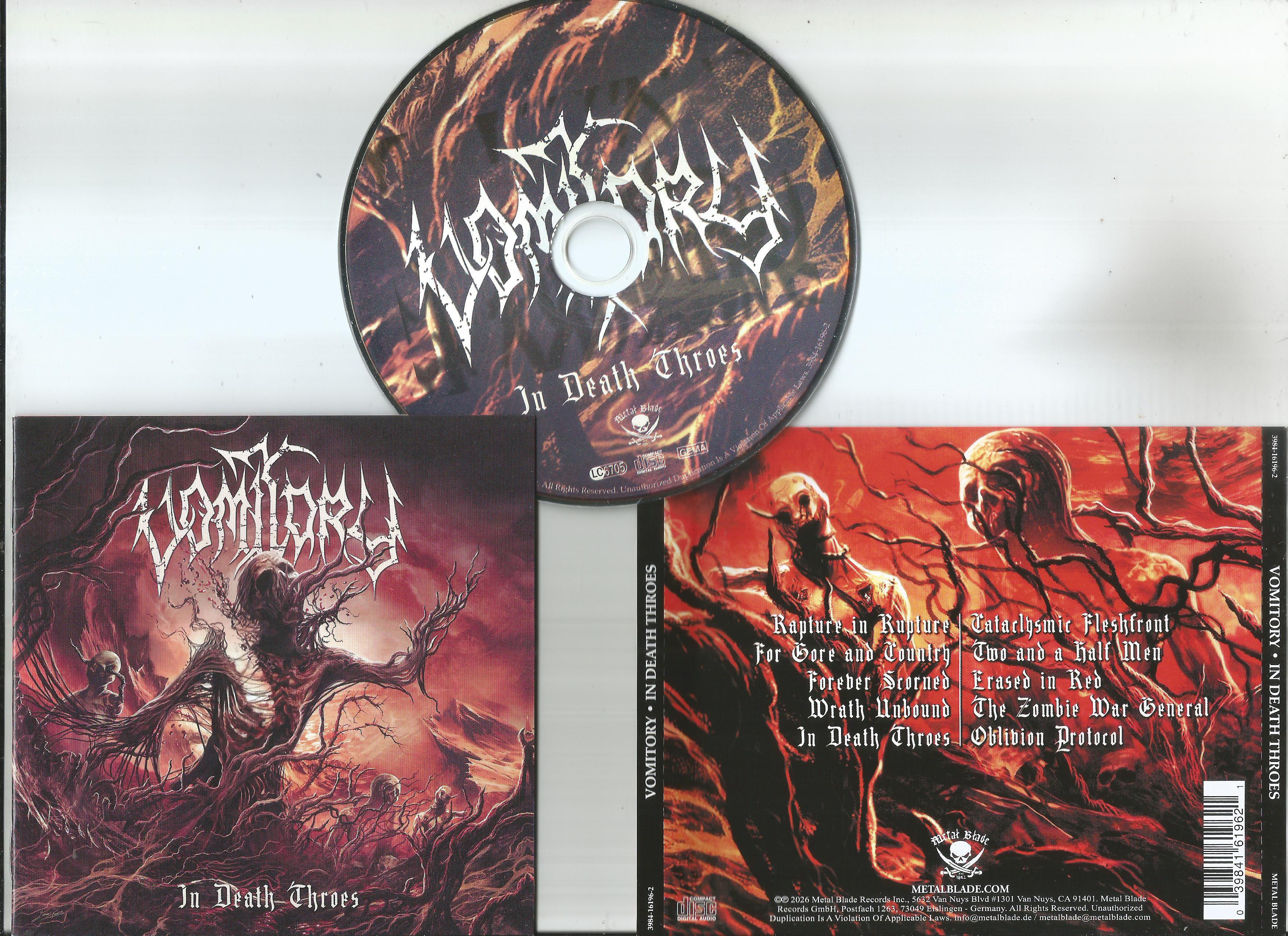VOMITORY In Death Throes (jewel case edition, 12page booklet with lyrics)