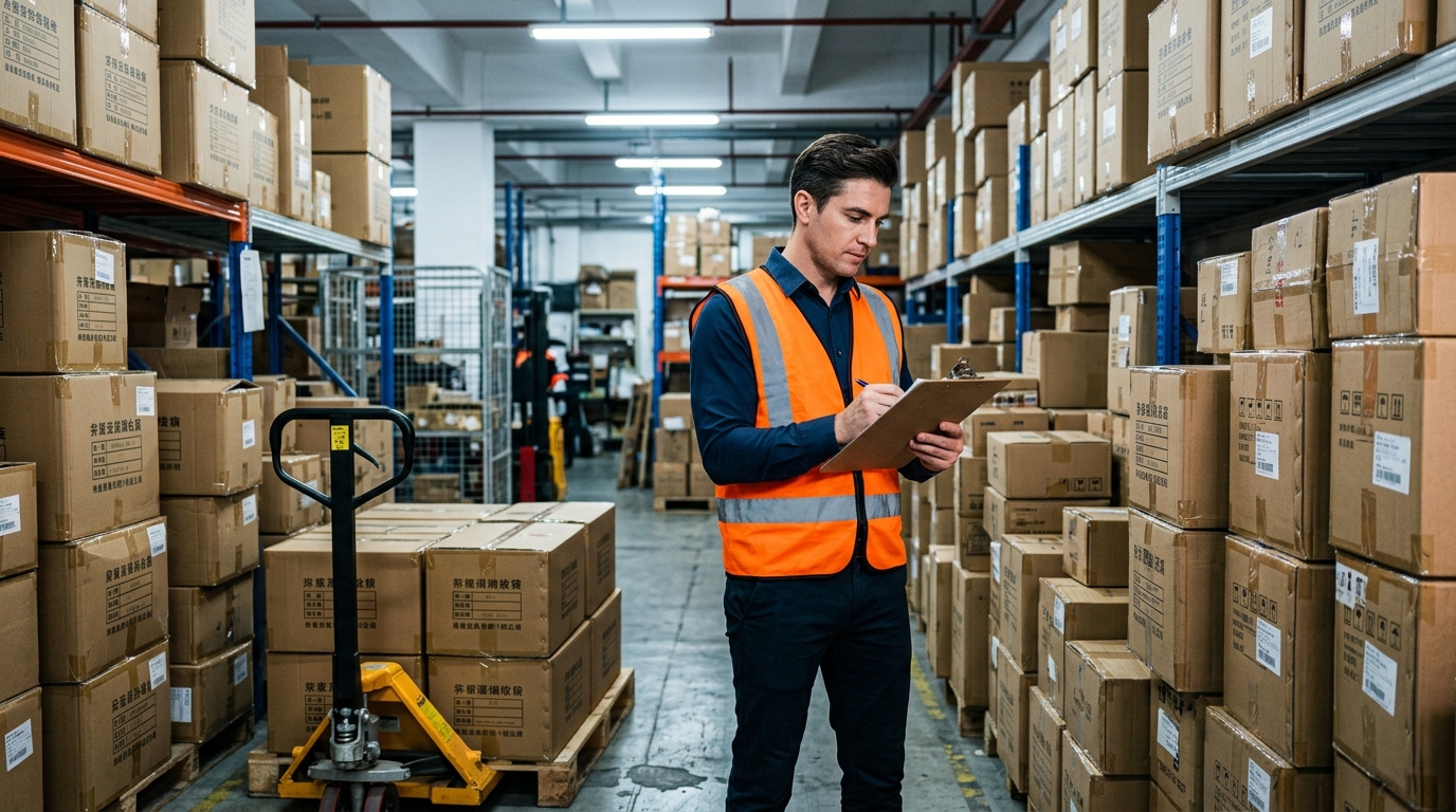 Китайские товары как альтернатива европейской продукции в условиях санкций, male professional at work, warehouse