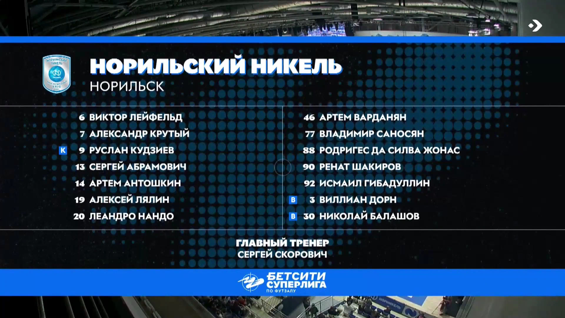 Футзал. ЧР 25-26. Суперлига. Матч за 3 место. 3-й матч. Норильский Никель - КПРФ. 04-06-2026.mkv_000191640.png