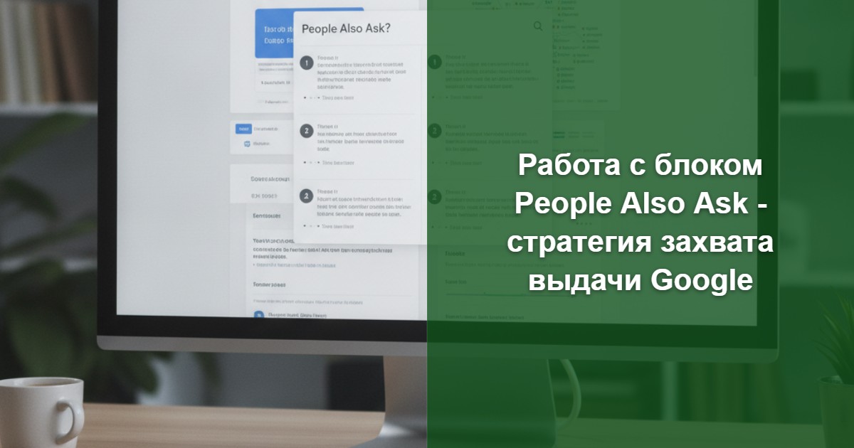 Работа с People Also Ask - стратегия захвата выдачи Google