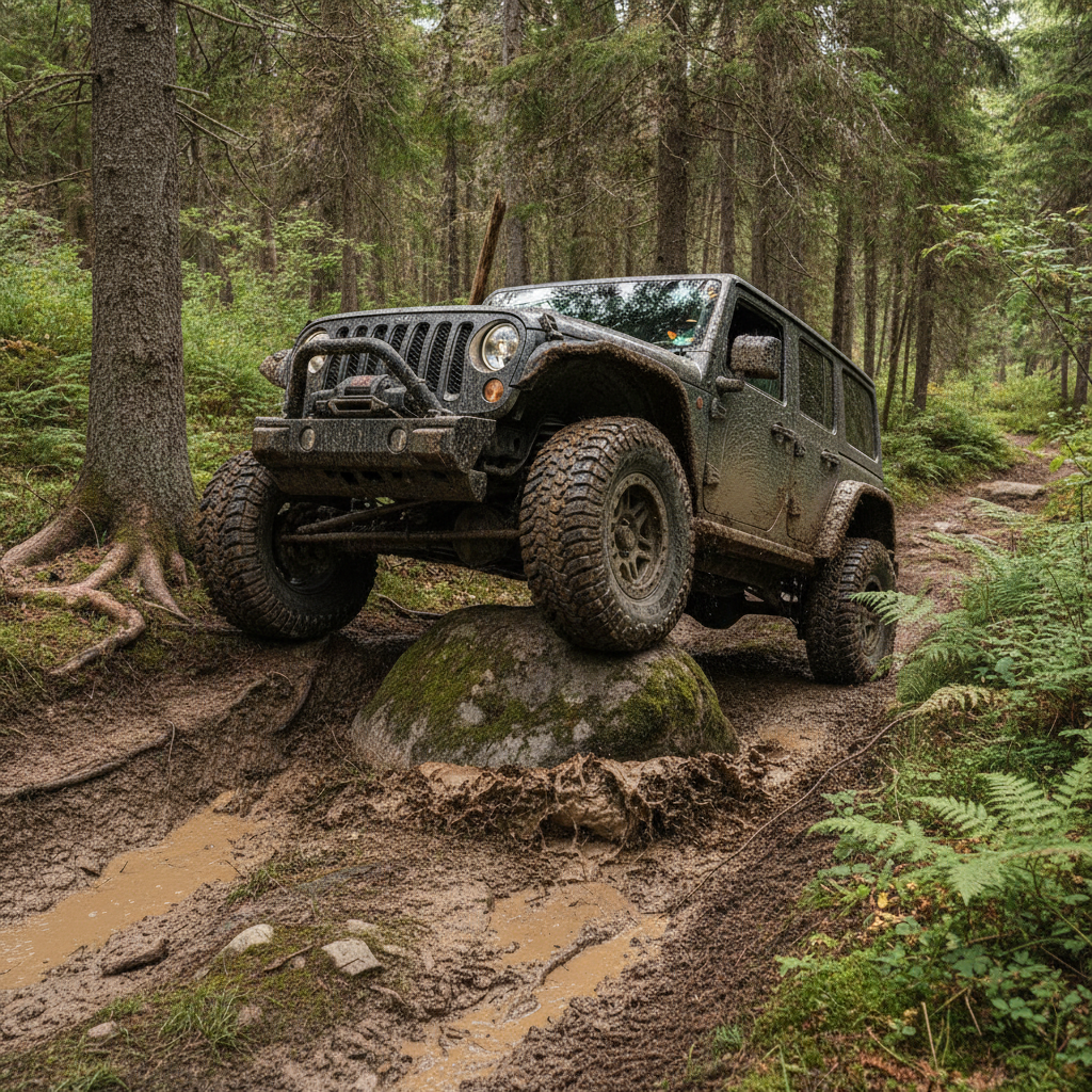Jeep Wrangler Rubicon - Обзор внедорожного потенциала прямо с завода