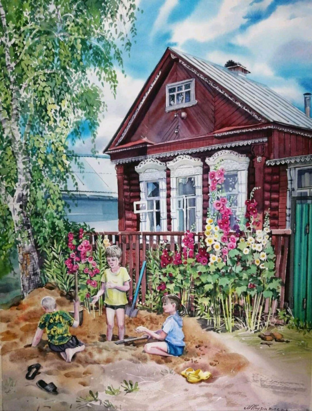 Где - то в переулке летом.jpg